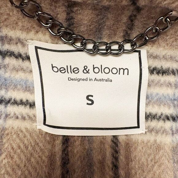 Belle & Bloom Ex-Boyfriend Wool Blend Oversized Jacket Plaid Size S $238.00 - Picture 12 of 13